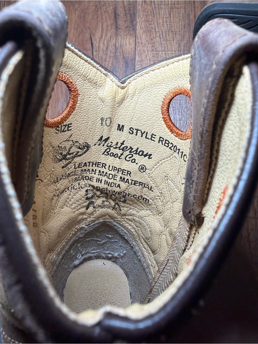 Real Leather Masterson Kids Cowboy Boots 10